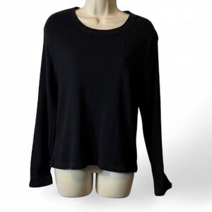 Y2K Gap Black Ribbed Top